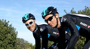 Bernhard Eisel and Michael Barry on their last Majorca training ride