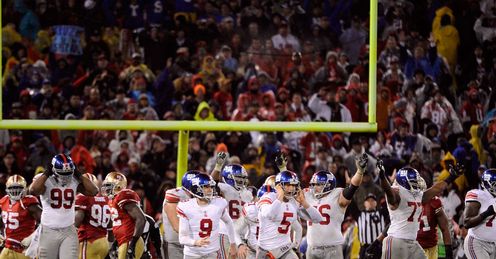 New York Giants: Won at Candlestick Park in the NFC Championship Game last season