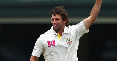Ben Hilfenhaus 2nd Test day 4 Australia v India