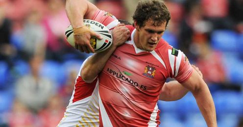 Sean OLoughlin Wigan Warriors January 2012 Sean OLoughlin Wigan Warriors January 2012