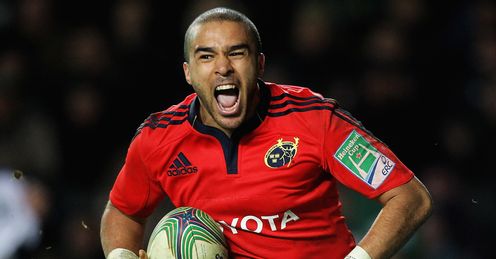 Simon Zebo Heineken Cup 2012 Northampton v Munster Simon Zebo Heineken Cup 2012 Northampton v Munster