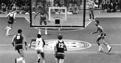 Different era: how the court looked before the three-point line