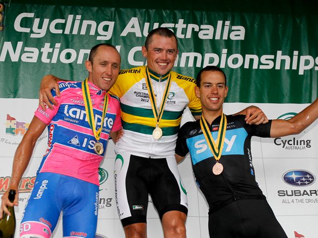 Porte (right): Fine third in Australian nationals