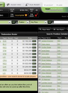 Fantasy screen grab SUPER Rugby