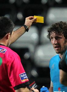 Mauro Bergamasco yellow card pro12