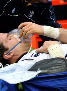 Suspected leg break for Lamont Suspected leg break for Lamont