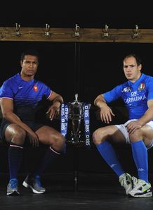 Thierry Dusautoir Sergio Parisse pre 6N 2012 Thierry Dusautoir Sergio Parisse pre 6N 2012