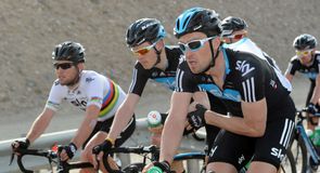 Mark Cavendish è stato il primo atleta del Team Sky sul traguardo, con il suo ottavo posto in volata