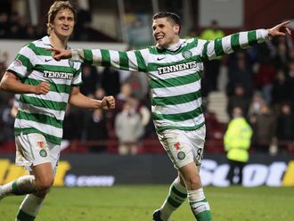 Hooper: Celebrates his goal