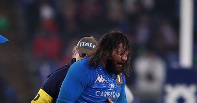 Italy lose Castrogiovanni