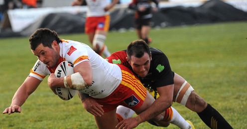 Catalan Dragons Clint Greenshields try 2012 Catalan Dragons Clint Greenshields try 2012