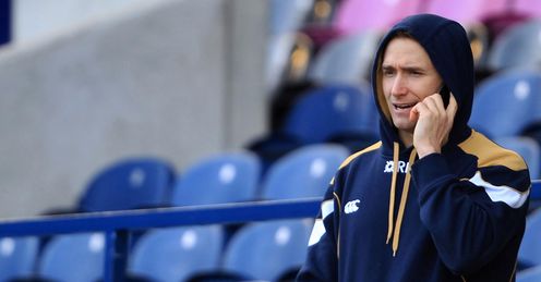 Dan Parks watches training Murrayfield 7 Feb 2012 Dan Parks watches training Murrayfield 7 Feb 2012