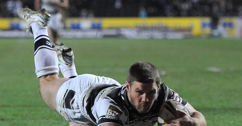 Kirk Yeaman try Hull v London Broncos 2012 Kirk Yeaman try Hull v London Broncos 2012