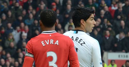 Evra and Suarez: must meet face-to-face, says Kammy