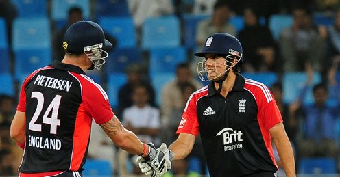 Pakistan v England 3rd ODI Kevin Pietersen and Alastair Cook