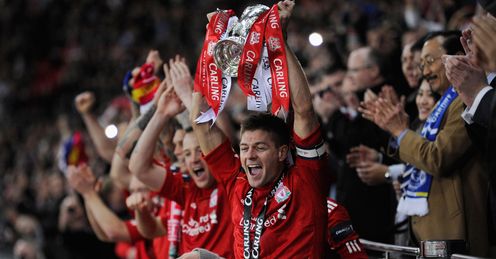 Steven Gerrard Liverpool Carling Cup