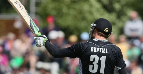 martin guptill 50 new zealand zimbabwe first odi dunedin