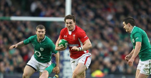 George North Wales v Ireland Six Nations Aviva Stadium Dublin Feb 2012