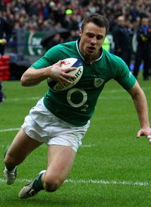 Ireland Tommy Bowe try paris 2012 Ireland Tommy Bowe try paris 2012