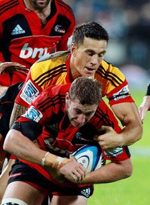 Luke Romano Sonny Bill Williams chiefs v crusaders Luke Romano Sonny Bill Williams chiefs v crusaders