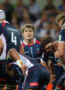 Rebels dejected against the Waratahs. James OConnor c