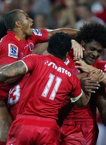 reds celebrate v force reds celebrate v force