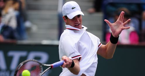 Lofty rise: Isner moved into the world's top 10 after his success at Indian Wells