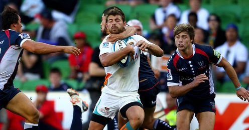 Cheetahs wing Willie le Roux brought down Cheetahs wing Willie le Roux brought down