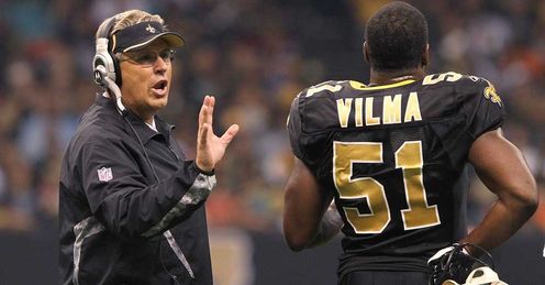Putting up the bounty: Gregg Williams and Jonathan Vilma have both been accused