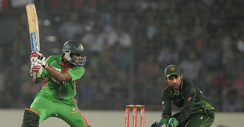 Shakib Al Hasan during Asia Cup final Bangladesh v Pakistan
