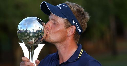 Luke Donald - kissing sweet success