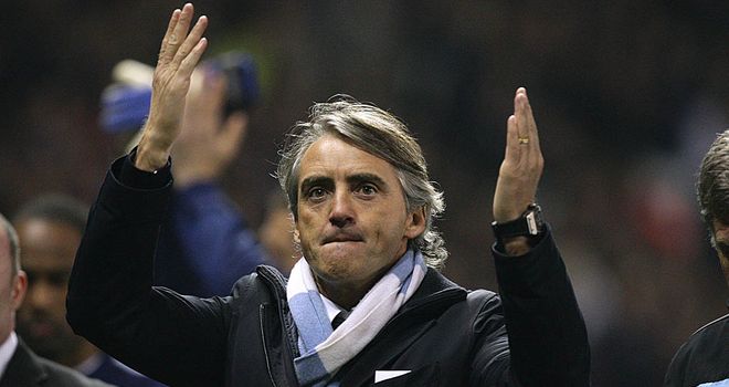 Roberto Mancini: knows a win will clinch Premier League glory