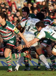 Ben Youngs Phil Dowson Northampton Leicester 2012 Ben Youngs Phil Dowson Northampton Leicester 2012