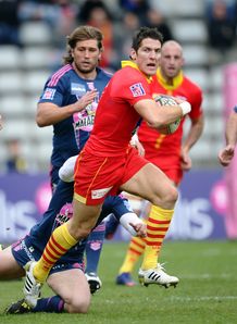 Perpignan s British fly half James Hook Perpignan Stade Francais 2012 Perpignan s British fly half James Hook Perpignan Stade Francais 2012