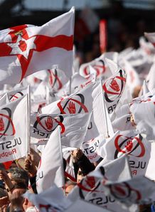 Ulster fans fly their flags