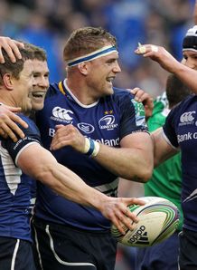 Leinster celebrating a try in their Heineken Cup win over Cardiff Blues Leinster celebrating a try in their Heineken Cup win over Cardiff Blues