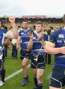 Leinster celebratin Heineken Cup semi-final win over Clermont Leinster celebratin Heineken Cup semi-final win over Clermont