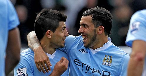 Aguero & Tevez: can guide City to victory, says Merson
