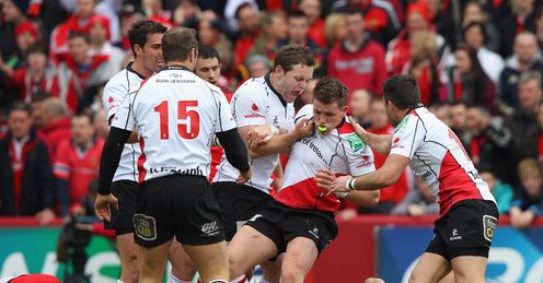 Craig Gilroy congratulated after scoring for Ulster Craig Gilroy congratulated after scoring for Ulster