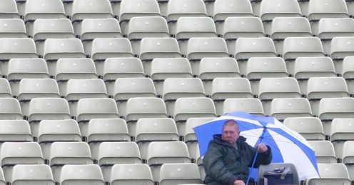 Edgbaston Warwickshire rain umbrella