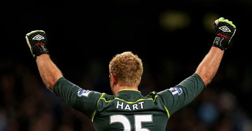 No 1 choice: Hart did bag a place in the PFA's Premier League Team of the Year