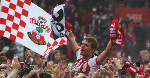 Jos Hooiveld: Celebrates Southampton promotion