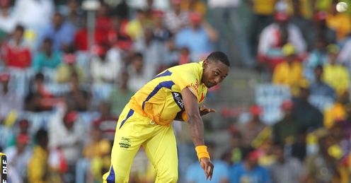 Dwayne Bravo Chennai Super Kings v Kings XI Punjab IPL MA Chidambaram Stadium Chennai Apr 2012