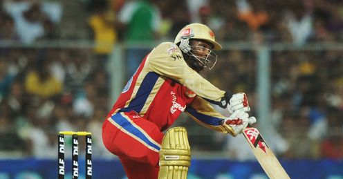Chris Gayle Royal Challengers Bangalore v Kolkata Knight Riders IPL Eden Gardens Apr 2012
