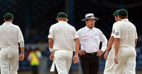 Umpire Ian Gould West Indies v Australia 2nd Test day 5 Queens Park Oval Port of Spain Trinidad
