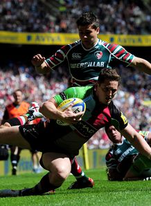 SKY_MOBILE twickenham leicester harlequins tom youngs tom williams SKY_MOBILE twickenham leicester harlequins tom youngs tom williams