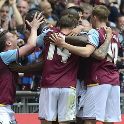 Hammers celebrate the win