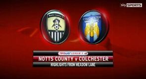 Notts County 4-1 Colchester