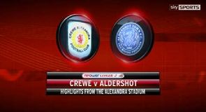 Crewe 2-2 Aldershot