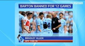 Barton hit with 12-game ban